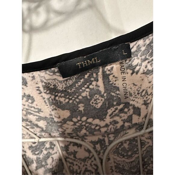 Nice Thml black and tan dress size large Good Condition - Picture 3 of 5